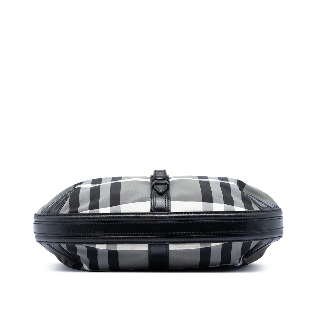 Pre-Loved Burberry Check Nylon Grafton Hobo - Picture 3 of 6